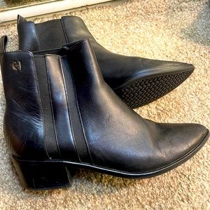 Cole Haan black booties size 10